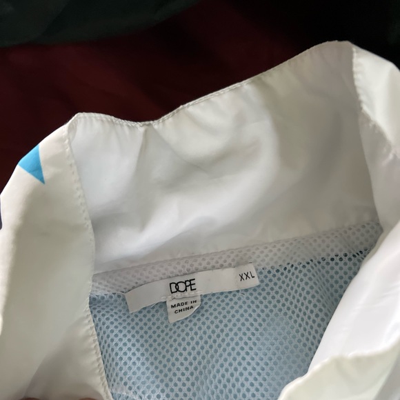 Mens lined 2piece lined wind breaker suit by Dope Sports; sz 2X - Picture 10 of 12